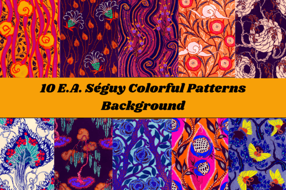 10 E.a. Séguy Colorful Patterns: Integrating Mid-Century Aesthetics into Modern Workflows