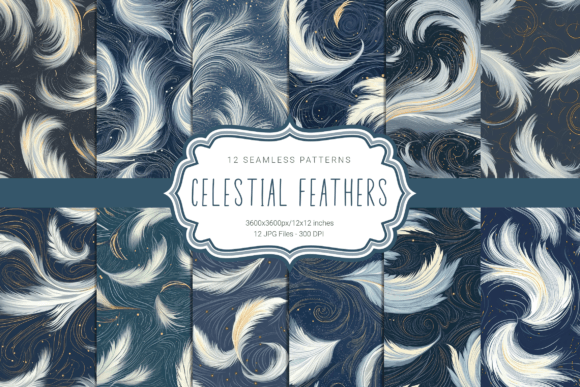 Celestial Feathers Seamless Patterns: A Strategic Asset for Visual Storytelling
