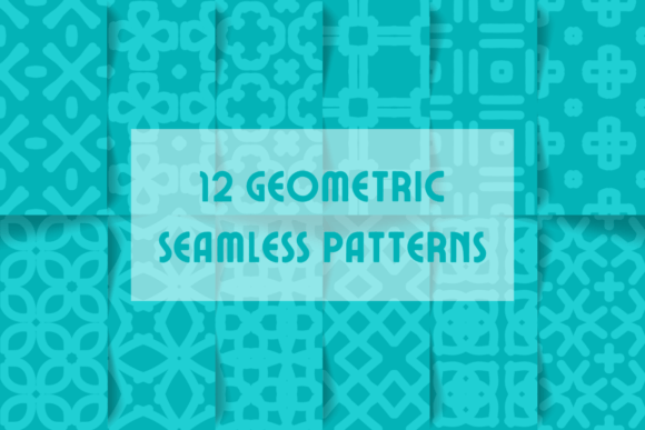 Cyan Geometric Seamless Patterns: A Comprehensive Guide to Digital Design Resources