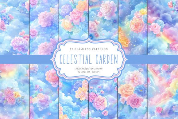 Dreamy Garden Seamless Patterns for Creative Projects