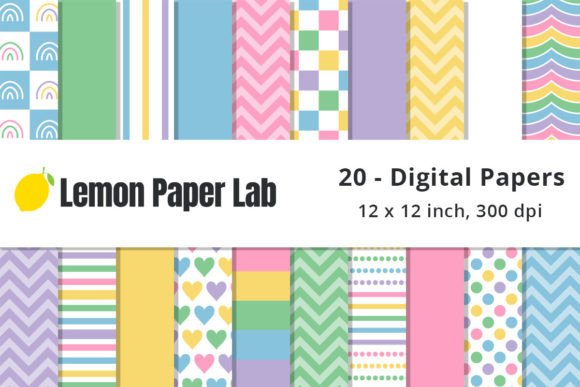 Easter Geometric Background Patterns