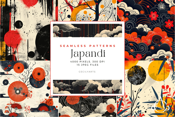 Elevate Your Crafting Projects with Japandi Seamless Patterns