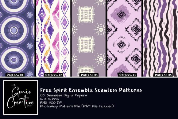 Free Spirit Ensemble Seamless Patterns: A Strategic Asset for Creative Professionals