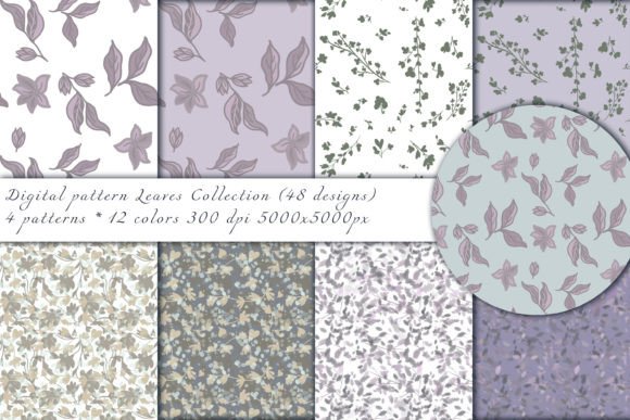 Leaves Collection of Seamless Patterns