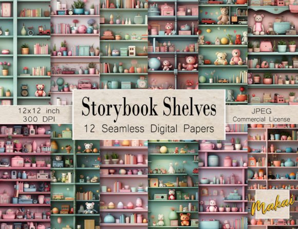 Nursery Shelves Seamless Patterns: A Practical Review of the Storybook Collection