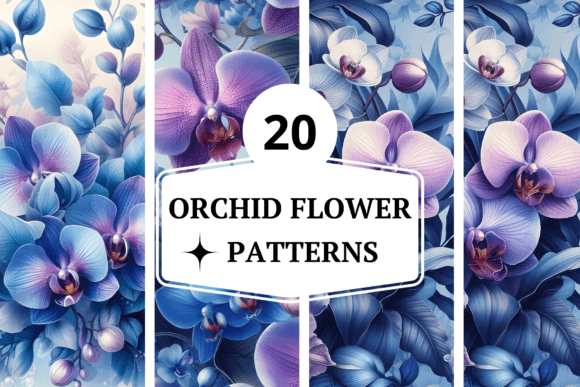 Orchid Flower Patterns: A Celestial Palette for Modern Creativity