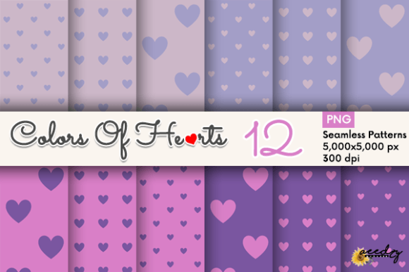 The Strategic Value of the Purple Hearts Patterns Set in Modern Creative Design