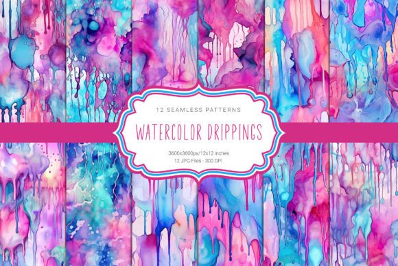Understanding Pastel Watercolor Drippings Patterns for Professional Design Projects