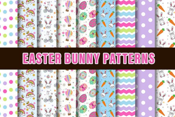 Unleash Your Creativity with Easter Bunny Digital Patterns and 9 Festive Digital Papers