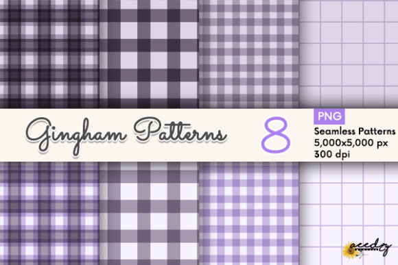 Unlocking Creativity with Violet Gingham Patterns: The Ultimate Digital Paper Pack for Every Project